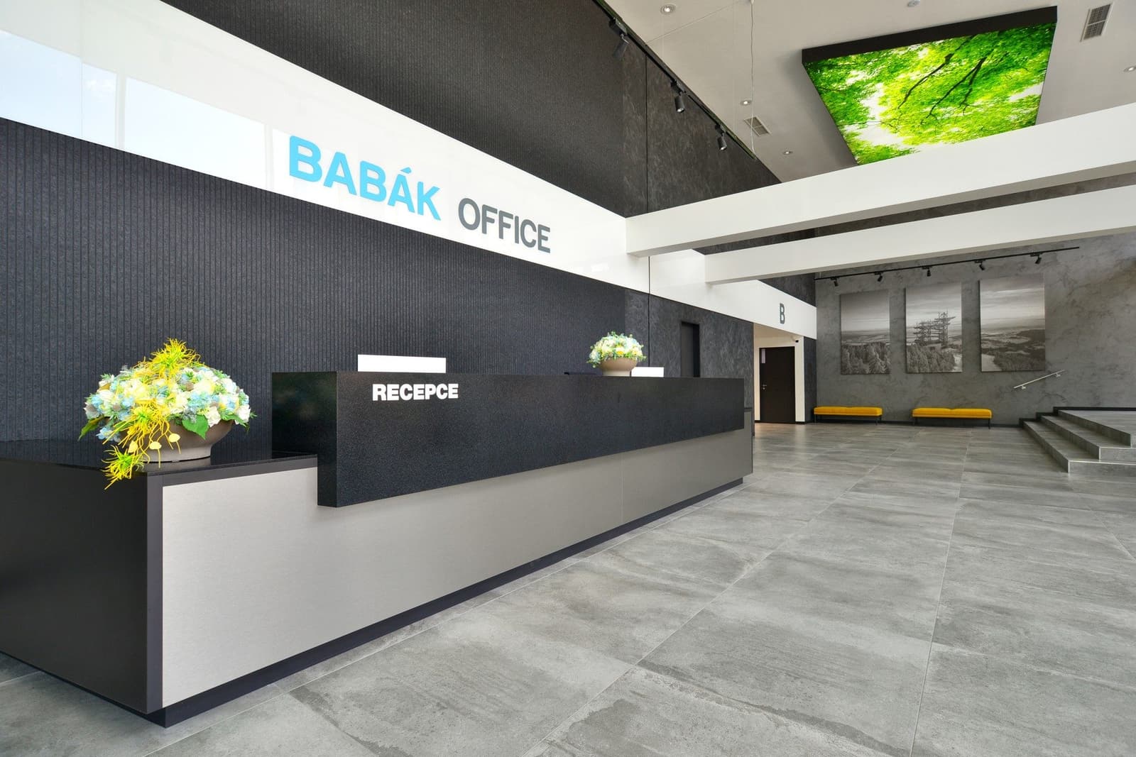 Recepce v areálu Babák office